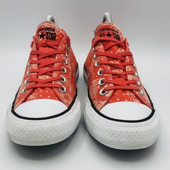 Converse Red Bandana Print Sneakers - Picture 3 of 11